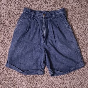 Ultra High Waisted Jean Shorts Long Baggy